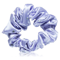 Crystallove Crystalized Silk Scrunchie hedvábná gumička do vlasů barva Lilac 1 ks