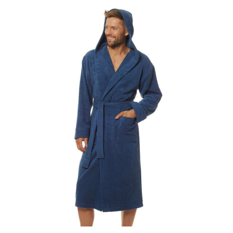 Pánský froté župan Leon modrý L&L Collection