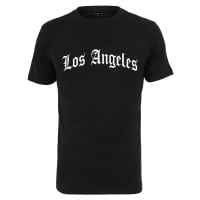 Černé tričko s nápisem Los Angeles