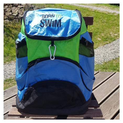 Plavecký batoh born toswim shark mini backpack zeleno/modrá BornToSwim