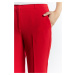 Monnari Elegantní kalhoty Elegantní dámské kalhoty Červená