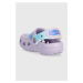 Dětské pantofle Crocs Pepppa Pig fialová barva