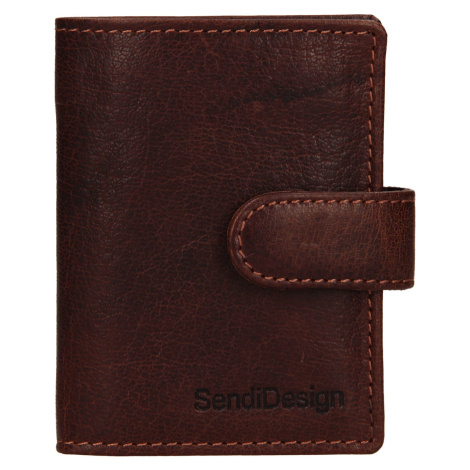 Pánská kožená peněženka SendiDesign Klonnt - hnědá Sendi Design