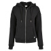 Ladies Organic Terry Zip Hoody - black