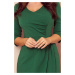 Zelené krátké šaty s překládanou sukní