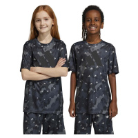 Dětské tričko adidas U TR-ES AOP T šedá barva