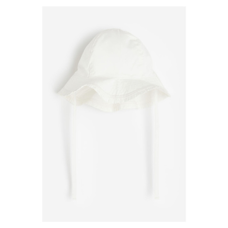 H & M - Bavlněný letní klobouček - bílá H&M