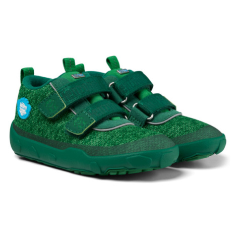 Barefoot obuv s membránou Affenzahn - Minimal Lowboot Knit Frog zelená