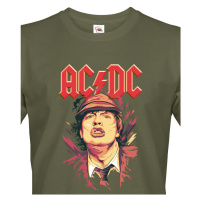 Pánské tričko s potiskem kapely AC/DC  - parádní tričko s potiskem rockové skupiny AC/DC