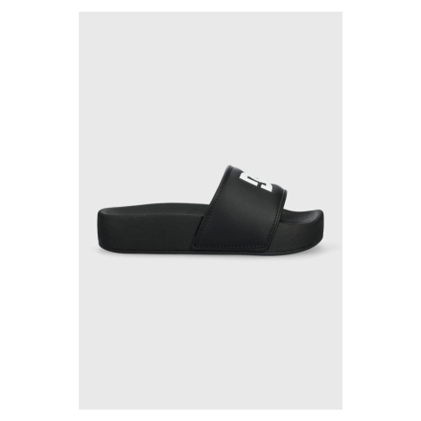 Pantofle DC dámské, černá barva, na platformě, ADJL100047