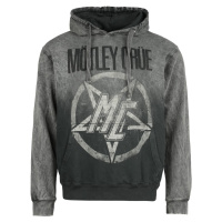 Mötley Crüe Pentagram Mikina s kapucí šedá