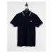 Fred Perry twin tipped logo polo in navy/white