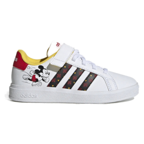 ADIDAS-Grand Court Mickey cloud white/core black/better scarlet Bílá