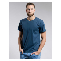 Pánské bavlněné triko CityZen s kulatým výstřihem modrá