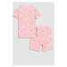 Dětské pyžamo Coccodrillo růžová barva