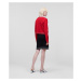 Svetr karl lagerfeld rhinestone cardigan haute red