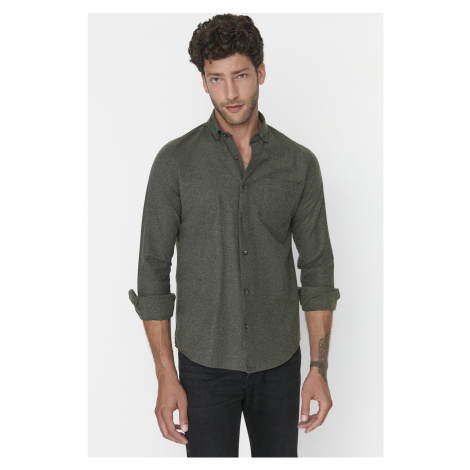 Trendyol Green Slim Fit Single Pocket Shirt