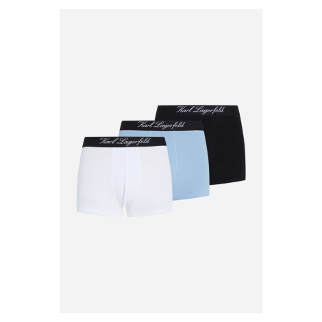 Spodní prádlo karl lagerfeld hotel karl trunk set 3-pack blue/white/black