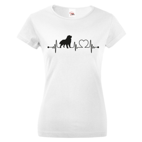 Dámské tričko k narozeninám - Bernský salašnický pes tep BezvaTriko
