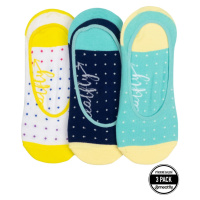 Ponožky Meatfly Low Socks Triple Pack, žlutá Dots