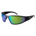 Sluneční brýle Wraptor Polarized Gatorz® – Brown Polarized w/ Green Mirror, Černá