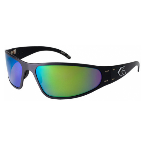 Sluneční brýle Wraptor Polarized Gatorz® – Brown Polarized w/ Green Mirror, Černá GatorzEyewear