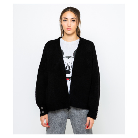 Černý vlněný cardigan z alpaky CAMAIEU