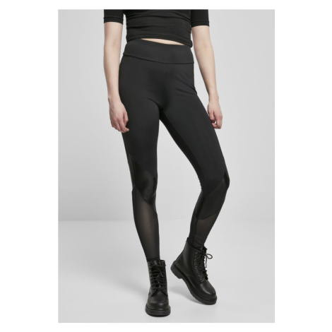 Ladies Highwaist Mixed Tech Leggings Urban Classics