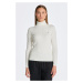 ROLÁK GANT STRETCH COTTON CABLE TURTLENECK EGGSHELL