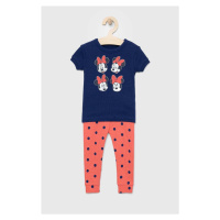 Dětské bavlněné pyžamo GAP x Disney tmavomodrá barva