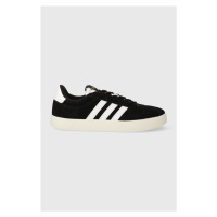 Kožené sneakers boty adidas COURT černá barva, ID6279