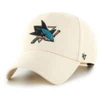 47 NHL SAN JOSE SHARKS MVP SNAPBACK Klubová kšiltovka, béžová, velikost