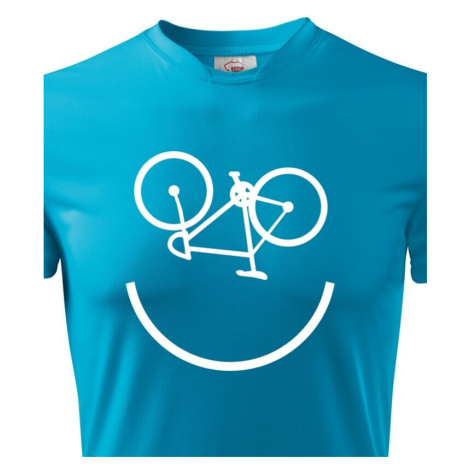 Pánské tričko Cyklo úsměv vám vždy zvedne náladu BezvaTriko