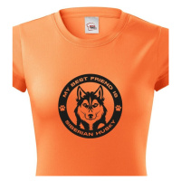 Dámské tričko Husky -  dárek pro milovníky psů