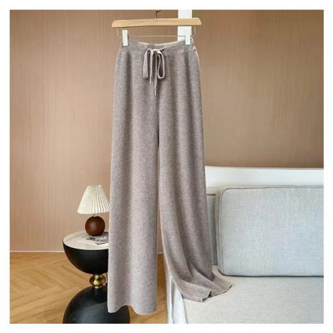 Dámské kalhoty s vysokým pasem – rovné nohavice