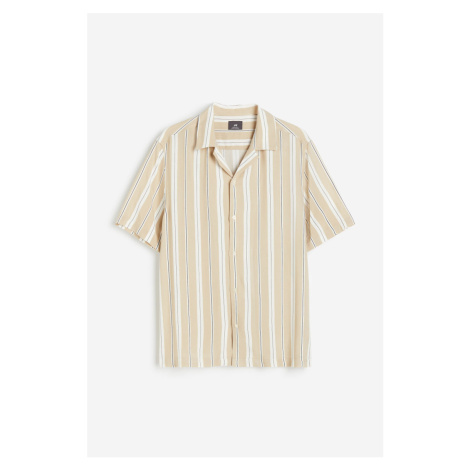 H & M - Vzorovaná košile resort - béžová H&M