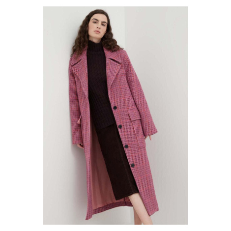 Kabát s příměsí vlny Lovechild růžová barva, přechodný Lovechild 1979