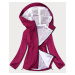 Letní dámská bunda v bordó barvě s podšívkou (HH036-6)