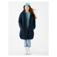 Tmavě modrý holčičí zateplený kabát s technologií Stormwear™ Marks & Spencer