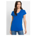 Bonprix BODYFLIRT tričko s výstřihem na zádech Barva: Modrá, Mezinárodní