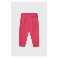 Dětské kalhoty Birba&Trybeyond růžová barva, hladké