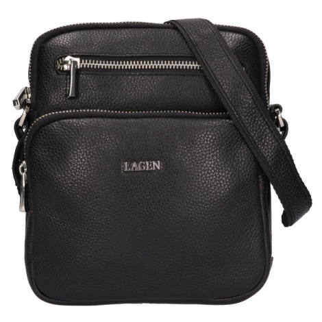 Lagen Pánská kožená taška přes rameno 26048 černá
