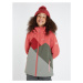 Dívčí lyžařská bunda Protest DOUTSEN červená/zelená