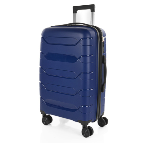 ITACA střední cestovní kufr 87L - polypropylen - modrý