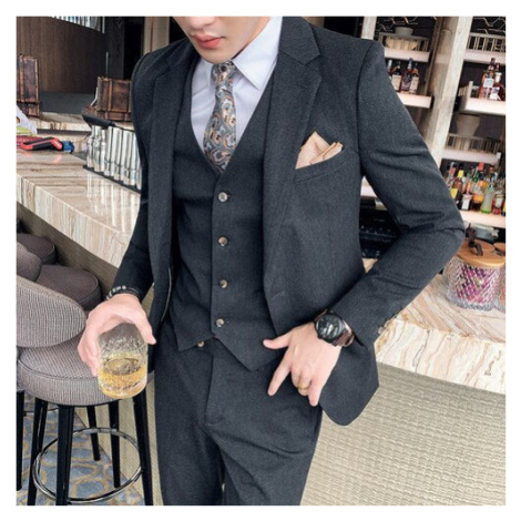 Formální pánský oblek business office styl 3 dílný JFC FASHION