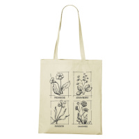 Plátěná taška s květinami - originální a praktická plátěná taška