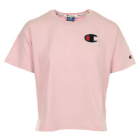 Champion Crewneck T-shirt Cropped Růžová