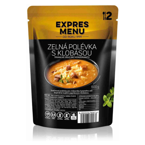 Expres menu Zelná polévka s klobásou bez lepku 2 porce