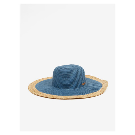 Hnědo-modrý dámský slaměný klobouk ZOOT.lab Lysbet