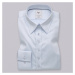 Dámská košile long size bledě modrá hladký vzor 10617